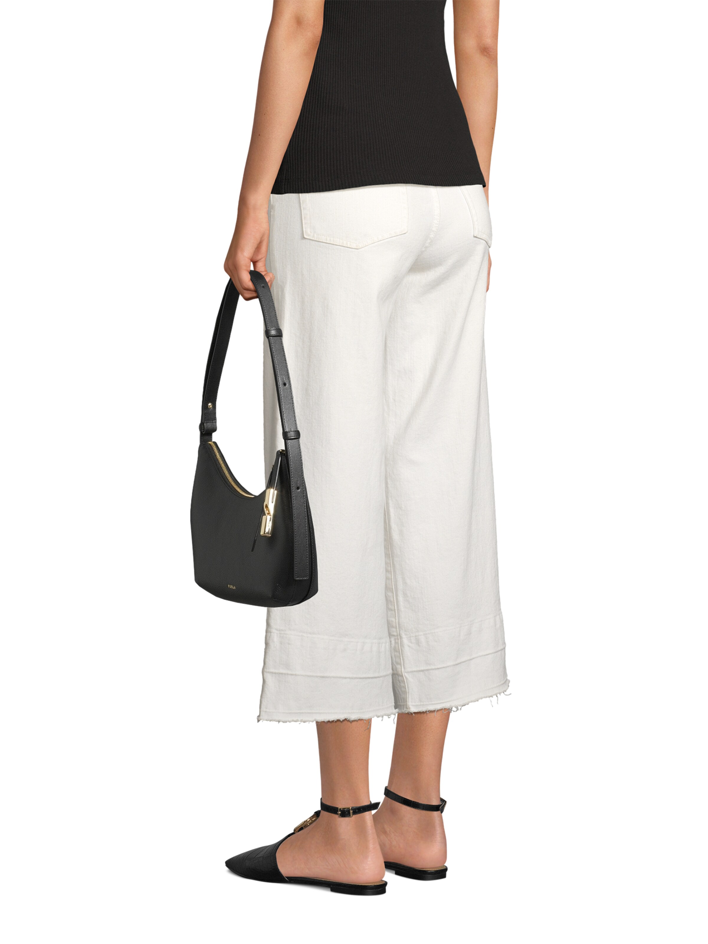 Sac à bandoulière 'Goccia' FURLA en noir : devant