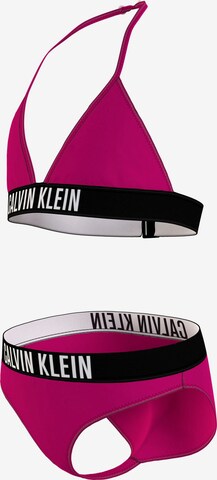 Calvin Klein Swimwear - Triangular Biquíni em rosa