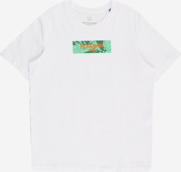 T-Shirt 'ENERGY' Jack & Jones Junior en blanc : devant