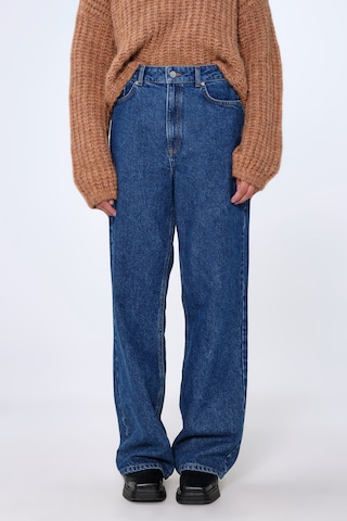 Wide Leg Jean 'Gigi' Aligne en bleu : devant