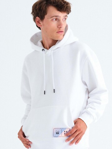 Rockupy Sweatshirt 'Gabriel'‌‌ in Weiß