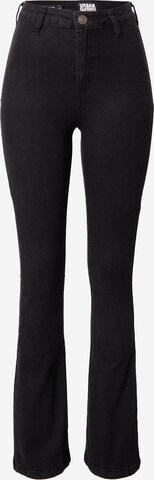 Urban Classics Boot cut Jeans in Black: front