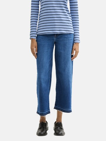 TOM TAILOR Wide leg Jeans in Blauw: voorkant