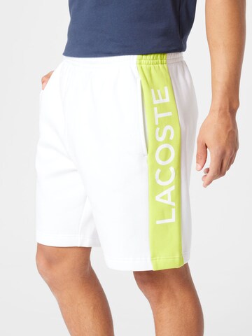 LACOSTE Regular Broek in Wit