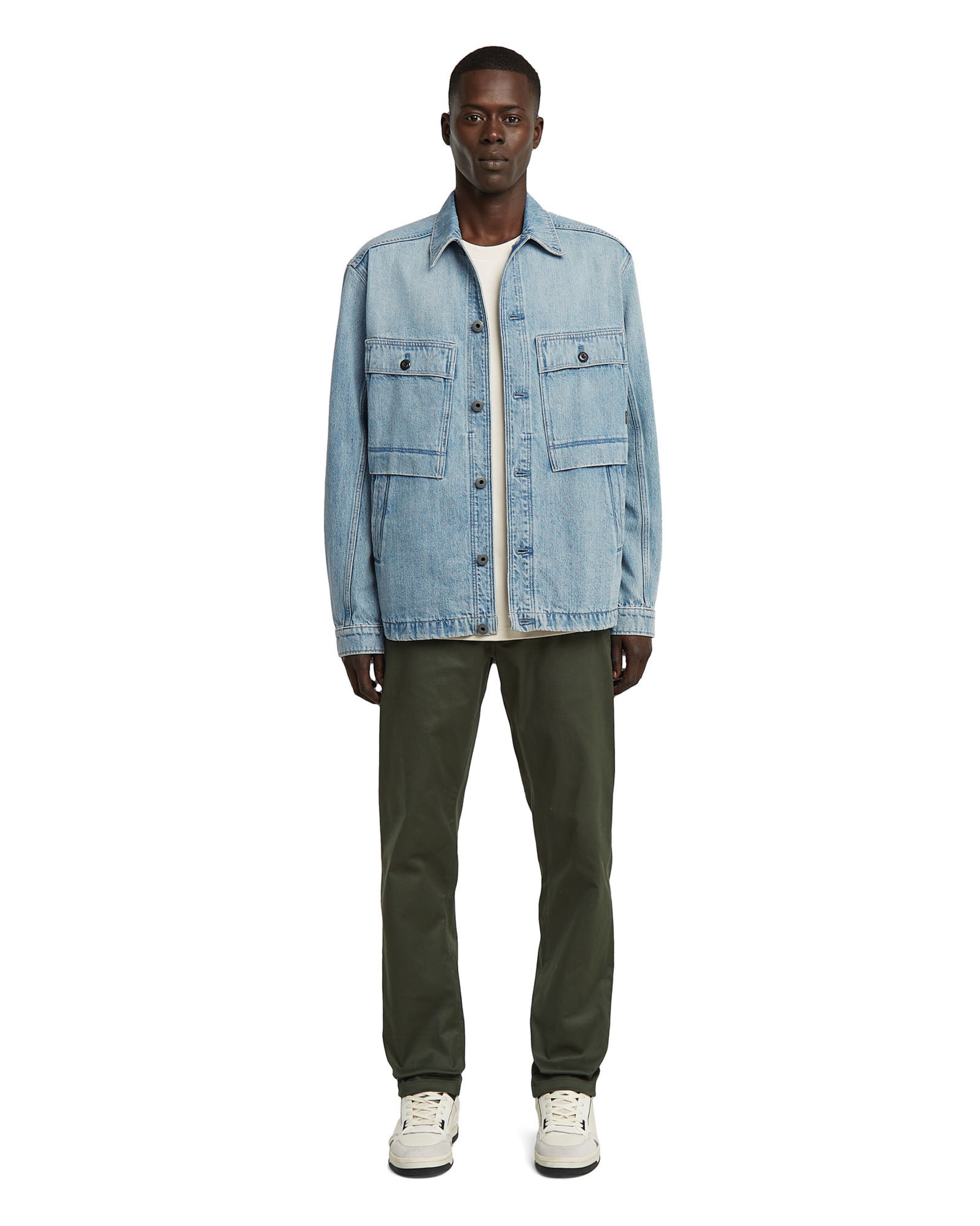 Effilé Pantalon chino 'Morry' G-STAR en gris