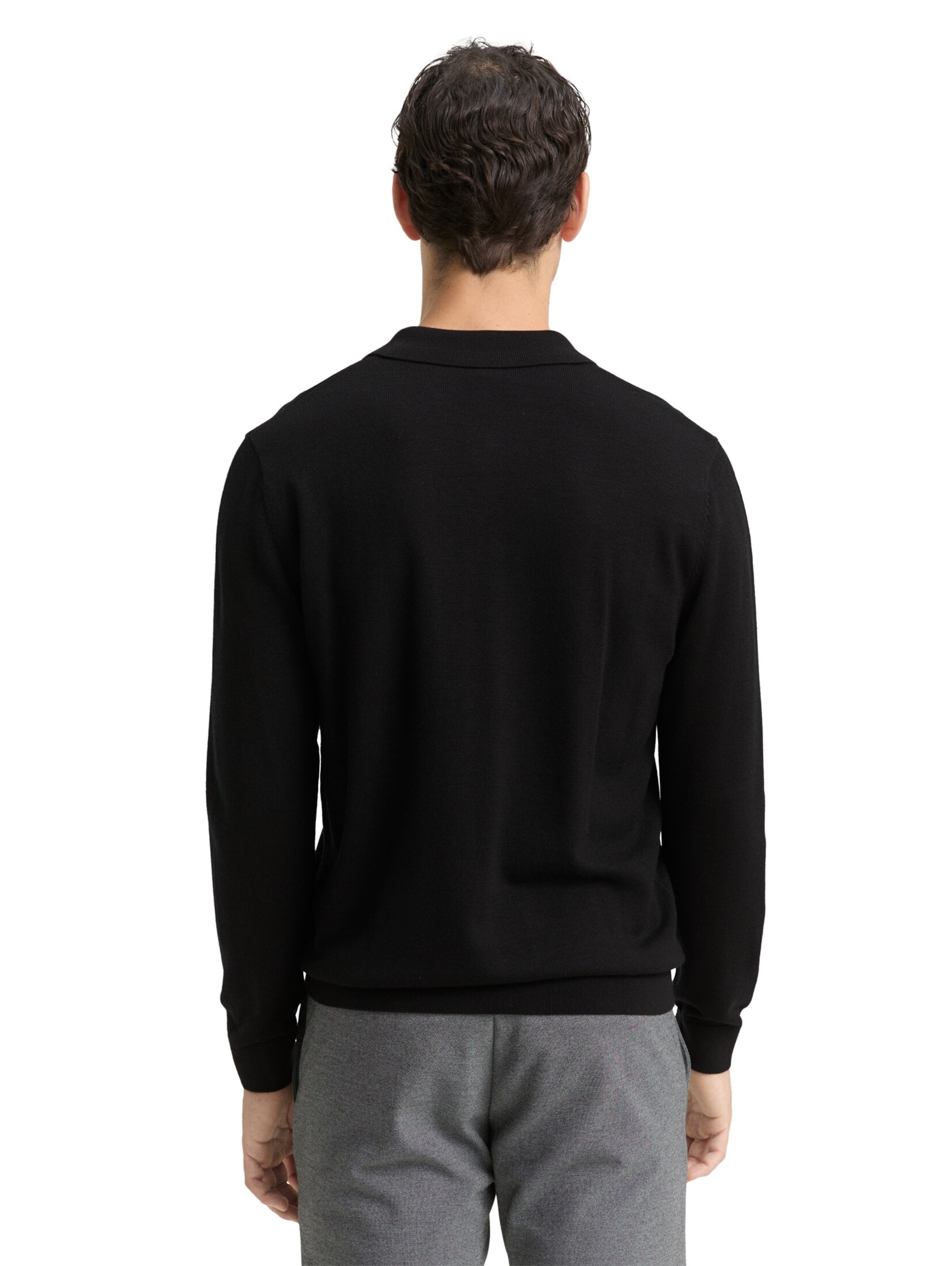 TOM TAILOR Pullover in Schwarz