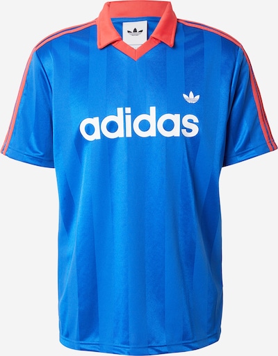 Marškinėliai 'Archive' iš ADIDAS ORIGINALS, spalva – mėlyna / sodri mėlyna („karališka“) / šviesiai raudona / balta, Prekių apžvalga