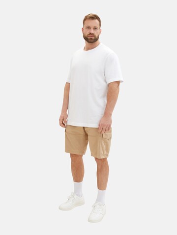 TOM TAILOR Men + Regular Shorts in Braun