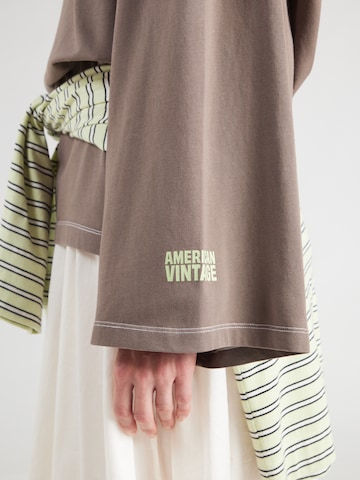 T-shirt 'FIZVALLEY' AMERICAN VINTAGE en marron