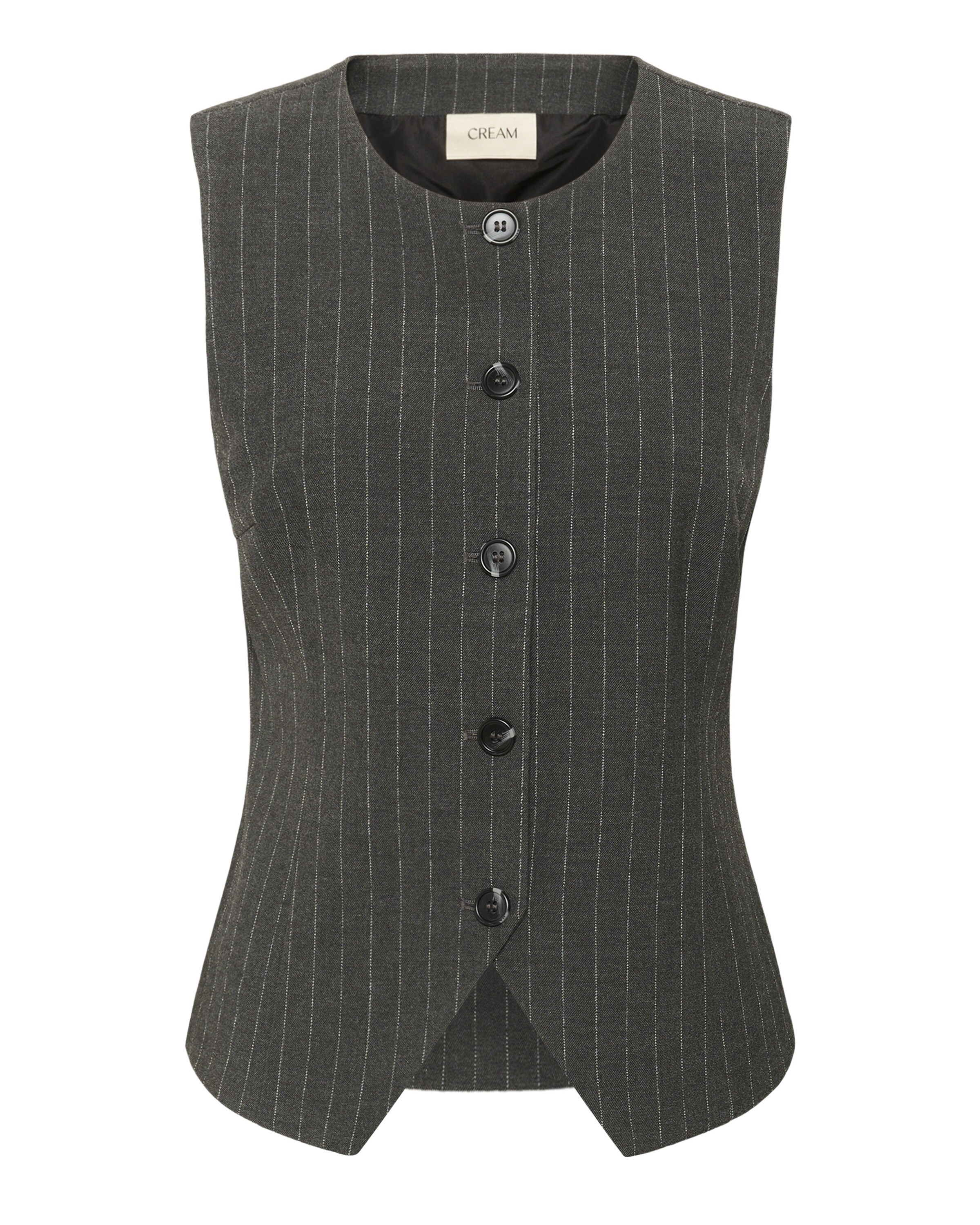 Gilet de costume 'Tingle' Cream en gris : devant