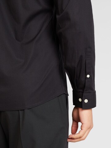 Lindbergh Regular fit Button Up Shirt in Black