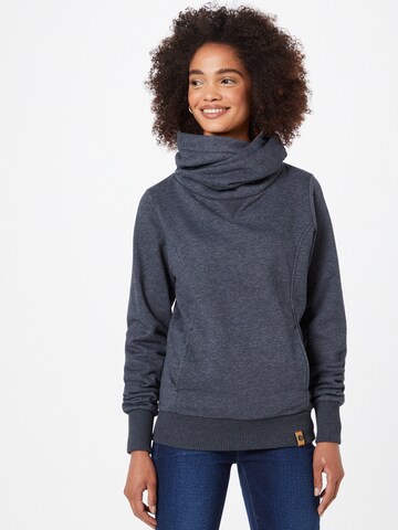 Fli Papigu Sweatshirt 'Schönste Frau in Stadt' in Blue: front