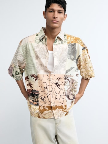 Coupe regular Chemise Desigual en mélange de couleurs : devant