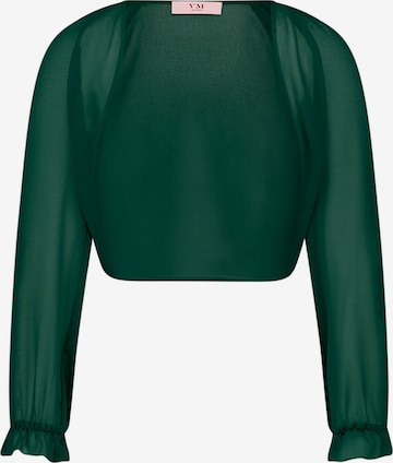 Vera Mont Bolero-Jacke mit gekräuseltem Ausschnitt in Grün: Vorderseite