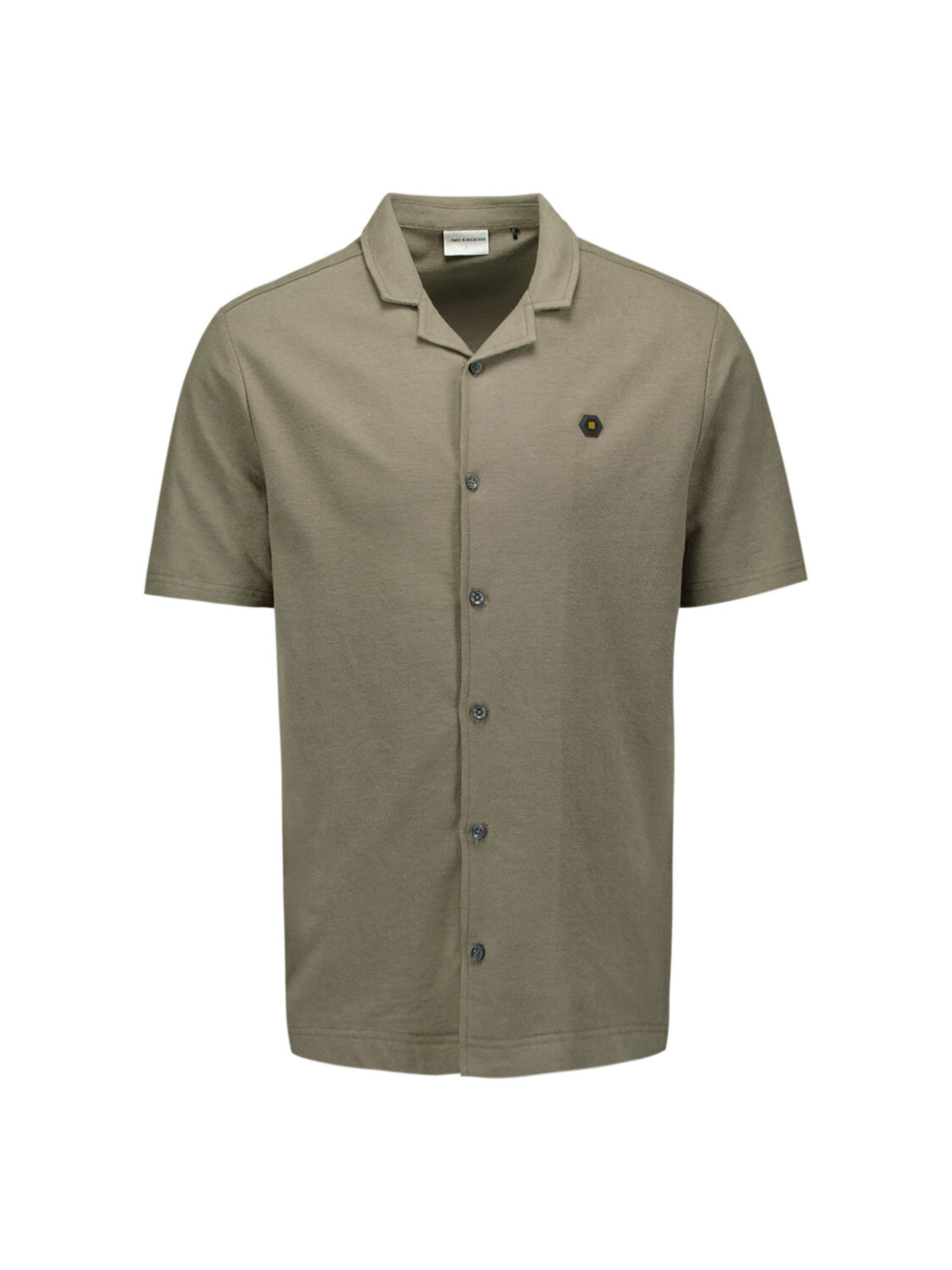 No Excess Overhemd in Groen: voorkant