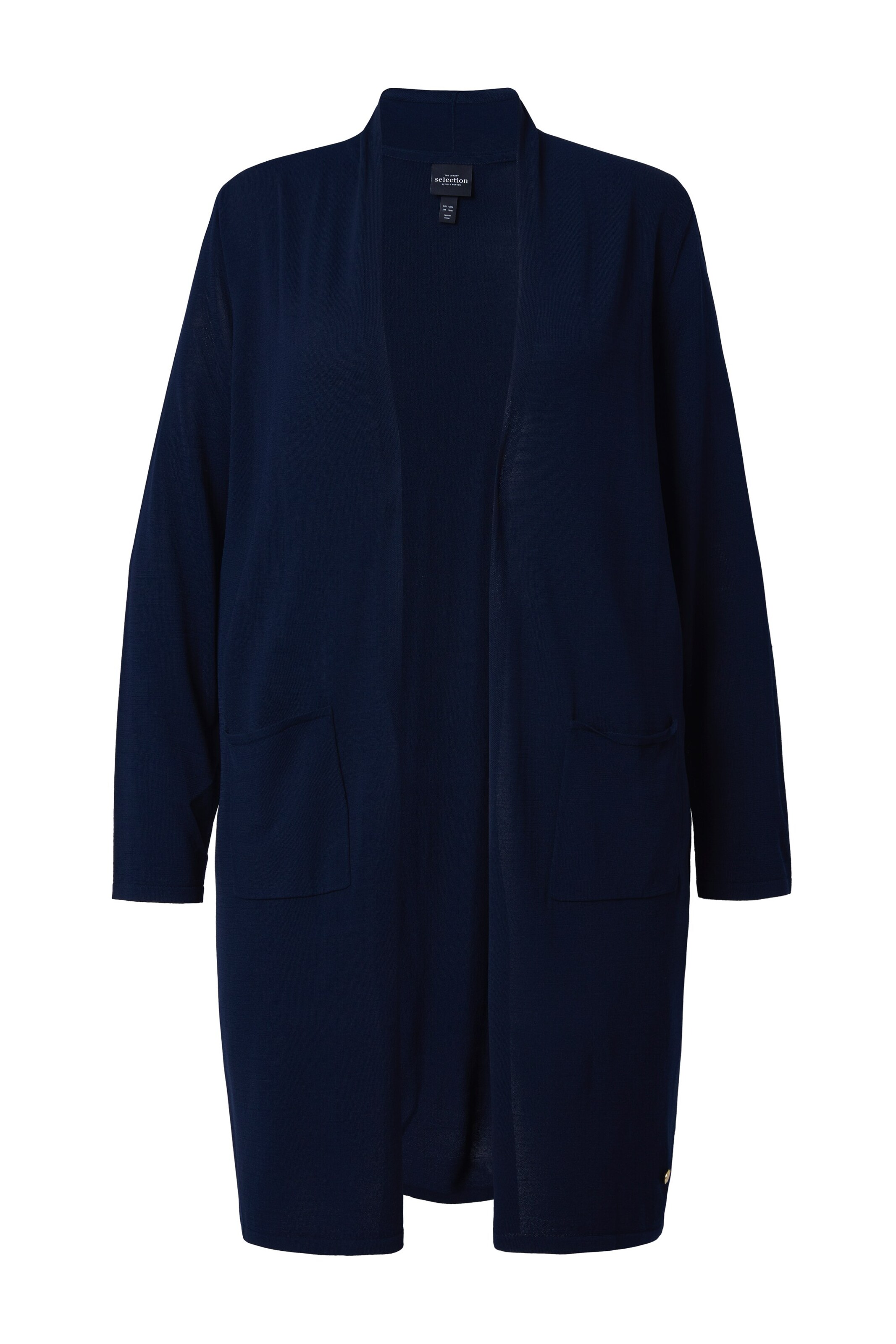 Ulla Popken Strickjacke in Blau: Vorderseite