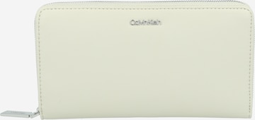 Calvin Klein Wallet in Beige: front