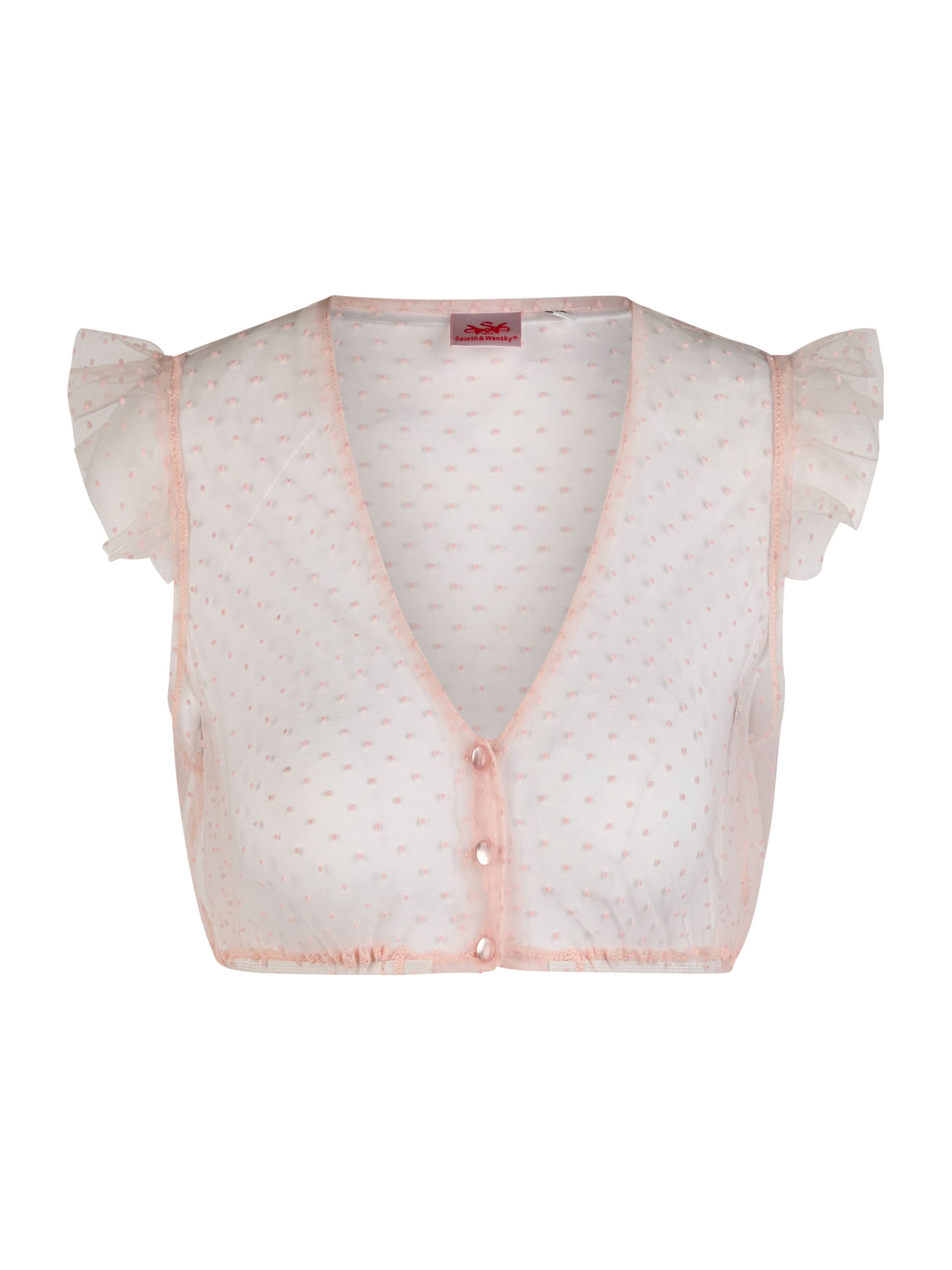 Blouse folklorique 'Genta' SPIETH & WENSKY en rose : devant