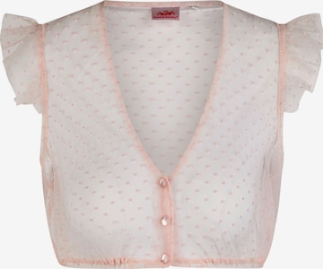 Blouse folklorique 'Genta' SPIETH & WENSKY en rose : devant