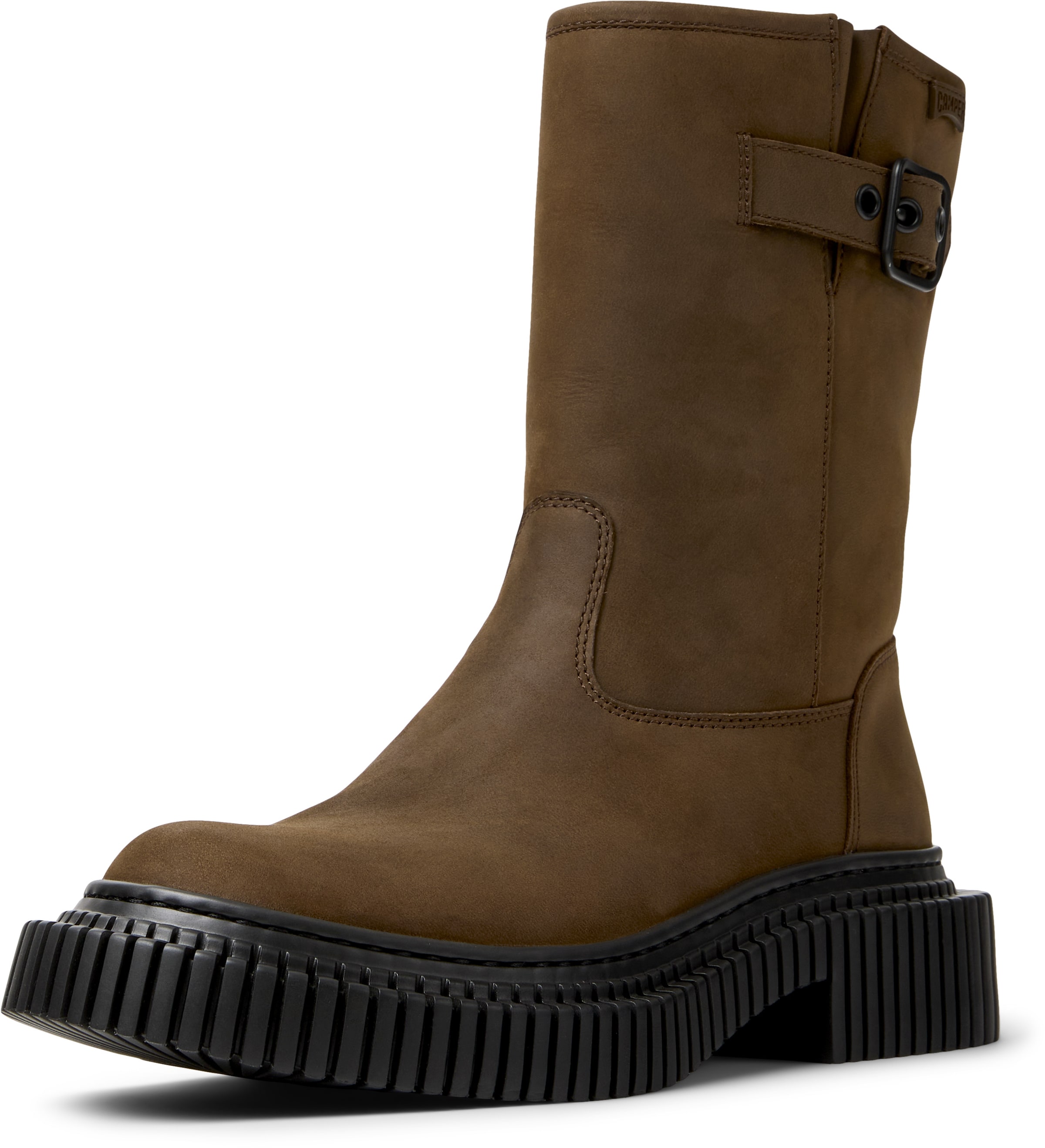 CAMPER Enkellaarsjes 'Pix Berlin' in Bruin: voorkant