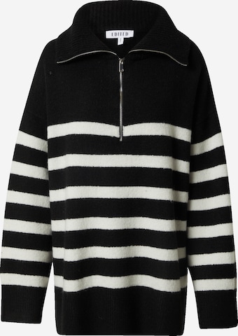EDITED Sweater 'Zaba' in Black: front