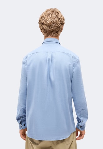 Regular fit Cămașă 'Essential Herringbone' de la FYNCH-HATTON pe albastru