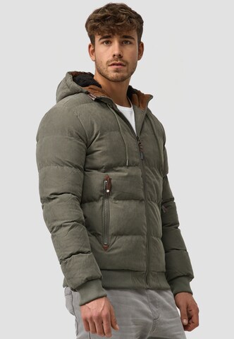 INDICODE JEANS Winterjas 'Adeline' in Groen