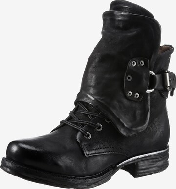 A.S.98 Schnürstiefelette in Schwarz: predná strana