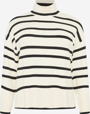 Vero Moda Curve Sweater 'Saba' in White: front