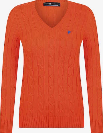 DENIM CULTURE Sweater 'Holly' in Orange: front