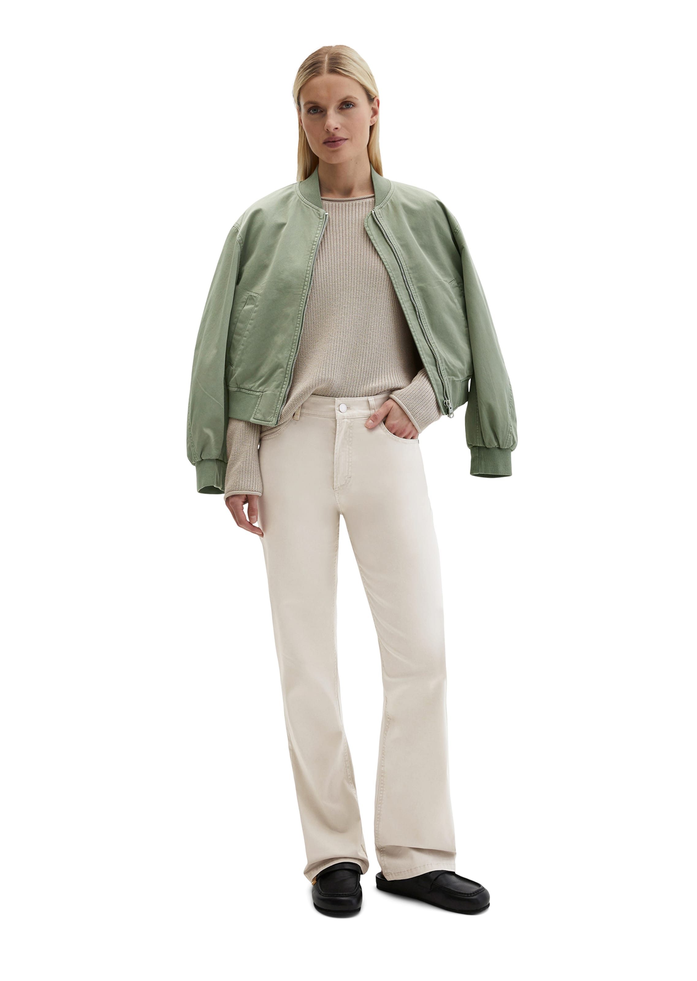 Marc O'Polo Flared Hose in Grau