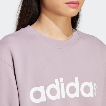 ADIDAS SPORTSWEAR - Sweatshirt de desporto 'Essentials Linear' em roxo