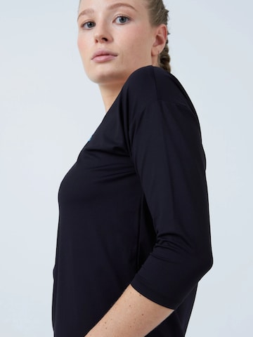 SPORTKIND Shirt '3/4 Loose Fit' in Zwart
