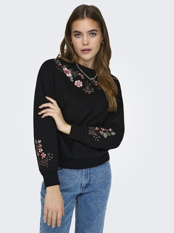 JDY Sweatshirt 'Paris' in Zwart