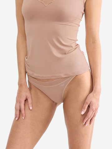 SLOGGI Minislip ' Blue GO Blush ' in Braun: Vorderseite