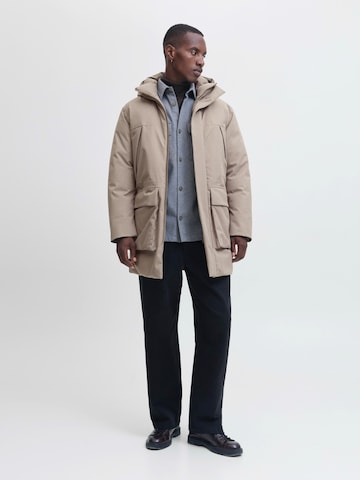 JACK & JONES Zimska jakna 'JPRCCMOON' | rjava barva