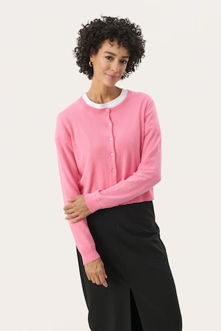 Part Two Strickjacke in Pink: Vorderseite