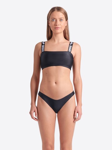 ARENA Bralette Bikini 'ELASTIC SOLID' in Black: front