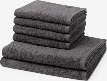 ROSS Handtuch 'Vita' in Grau: Vorderseite