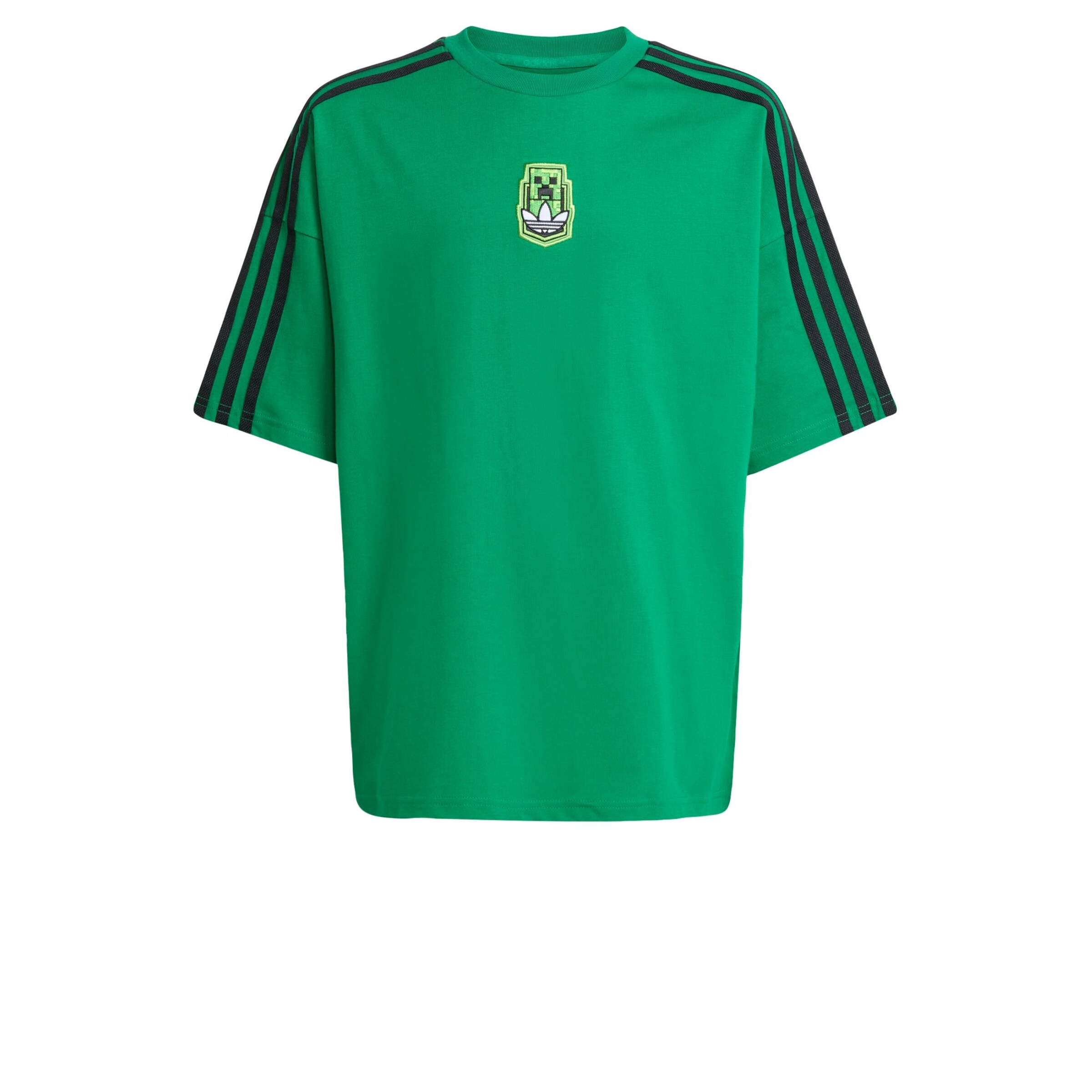 ADIDAS ORIGINALS Shirt 'Adidas Originals x Minecraft' in Groen: voorkant