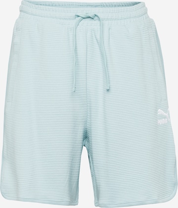 PUMA Regular Pants 'CLASSICS' in Blue: front