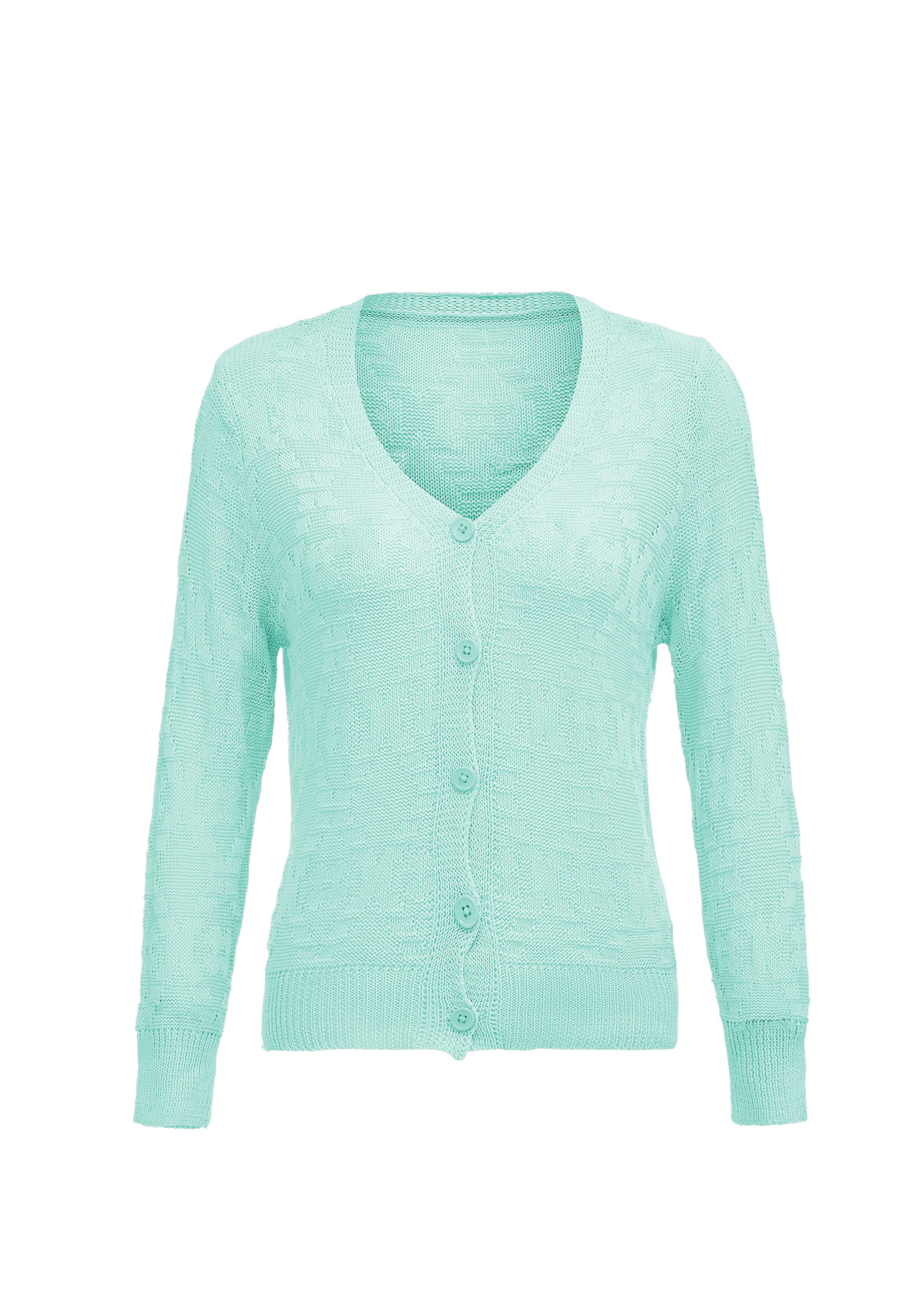 COBIE Knit cardigan in Blue: front