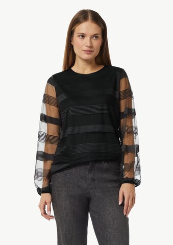 comma casual identity Bluse in Schwarz: Vorderseite