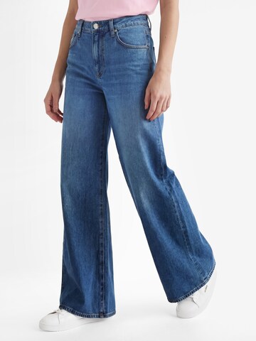 évasé Pantalon Liu Jo en bleu : devant