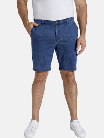 Charles Colby Loose fit Pants 'Baron Gene' in Blue: front