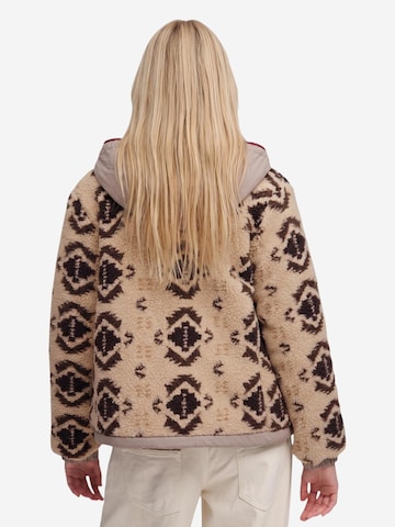Superdry Winterjas 'Sherpa Jaquard Fleece Hybrid 263MSDW5012231A' in Beige