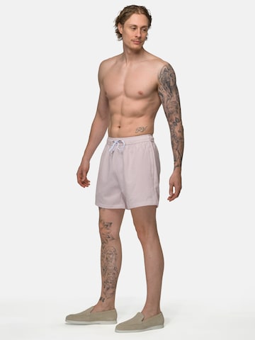 Shorts de bain 'Seersucker' Vercate en rose