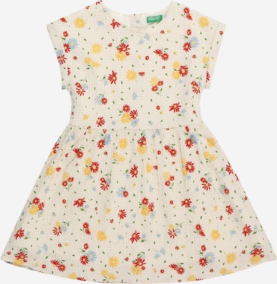 UNITED COLORS OF BENETTON Dress in Beige / Light blue / Yellow / Red, Item view