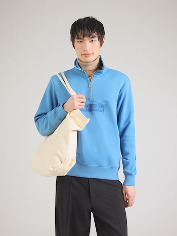 NAPAPIJRI Sweatshirt in Blau: Vorderseite