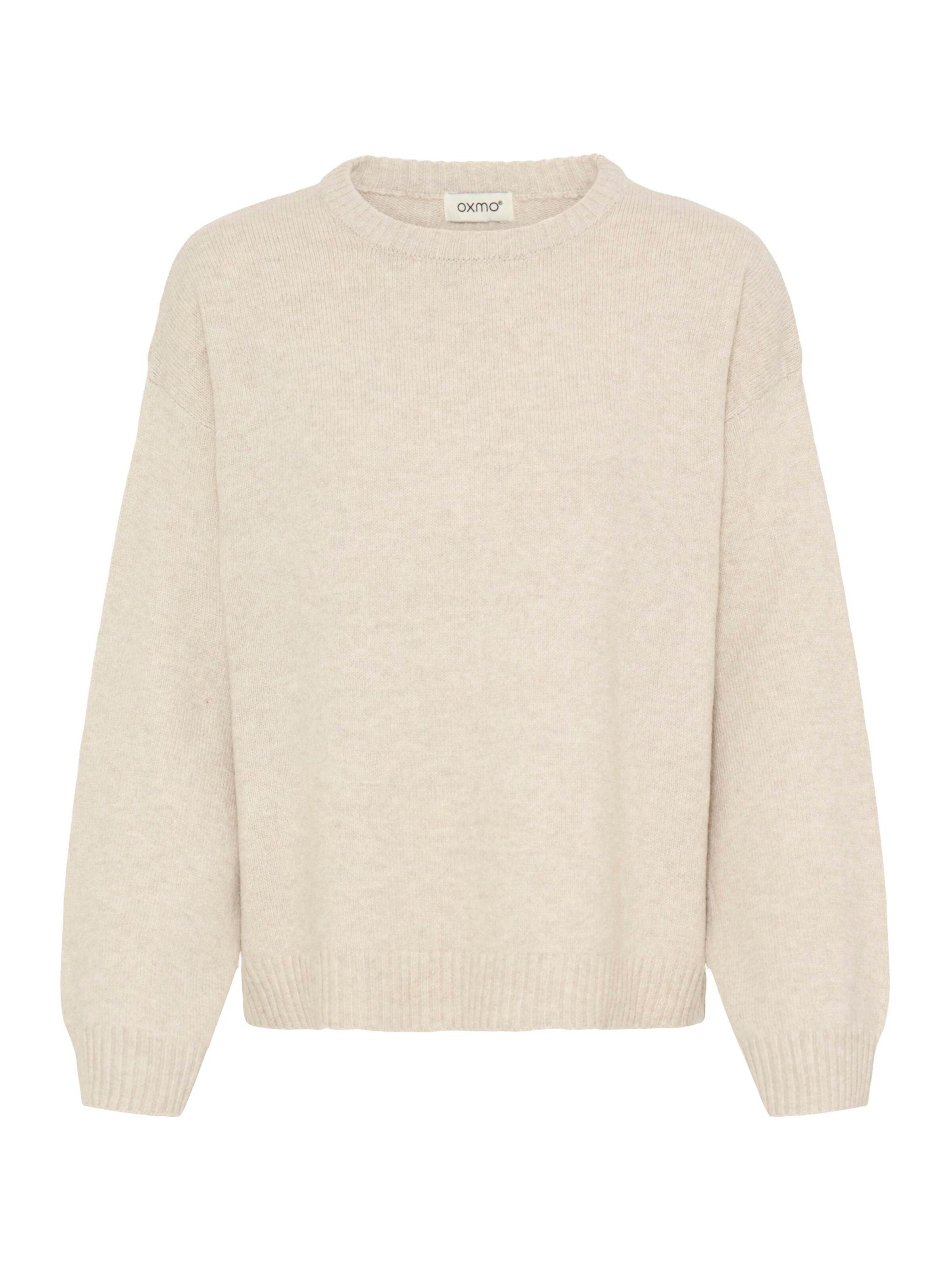 Oxmo Strickpullover ' OXICOMOS ' in Beige: Vorderseite
